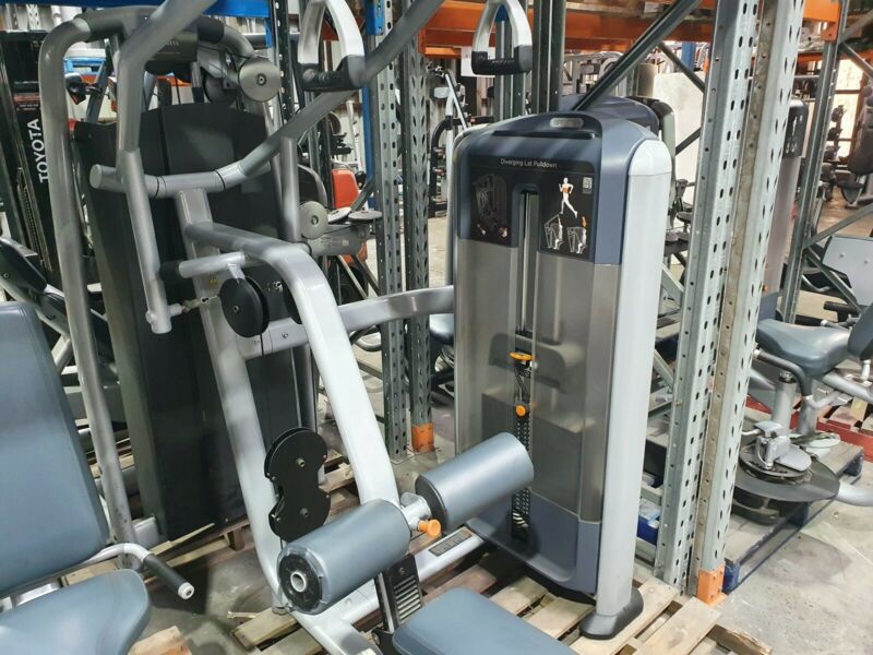 Precor Diverging Lat Pull Down used gym equipment