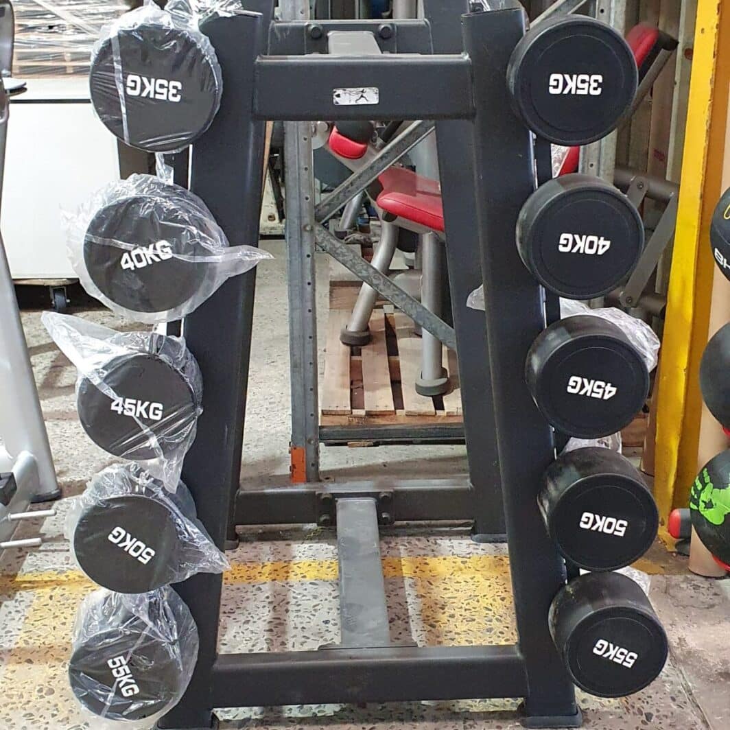 Curl n Straight Barbell Set with Rack fitness equipment