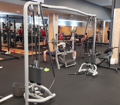Technogym Selection Series Cable Crossover in a gym settup