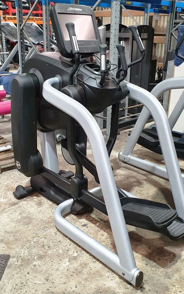 Life Fitness Flexstrider with Discover SE second hand gym equipment