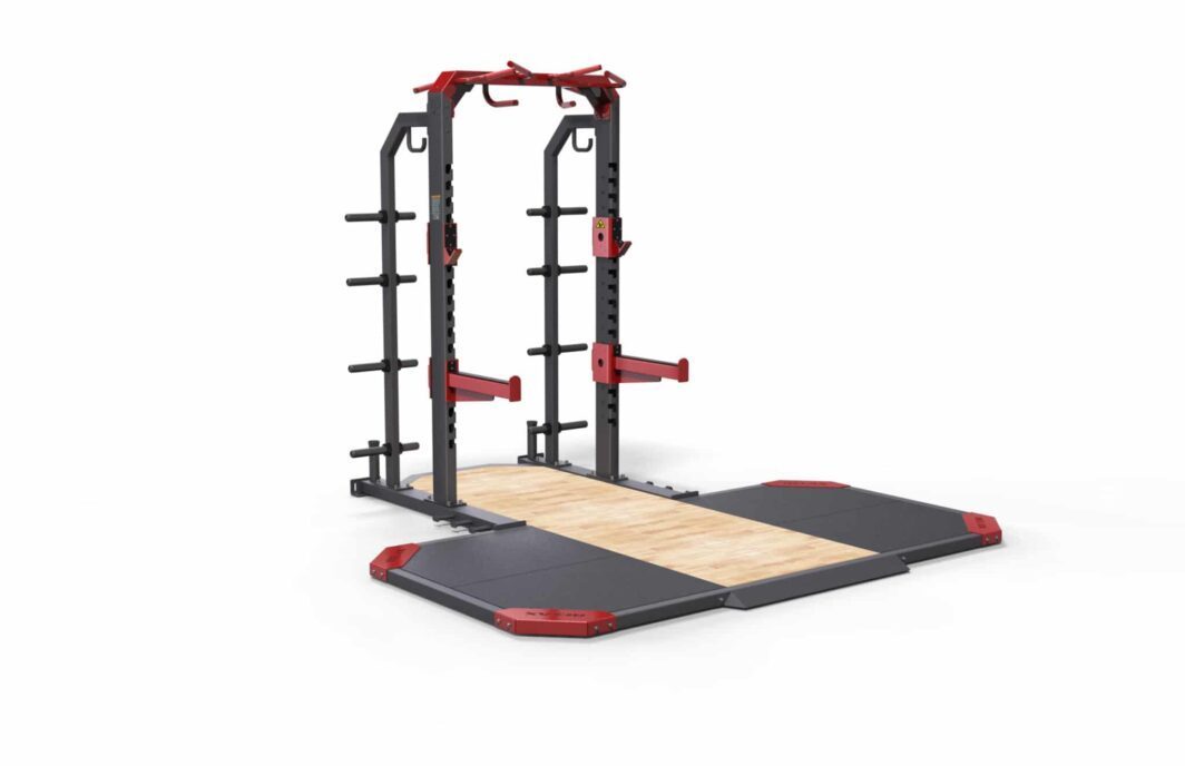 Gym solutions half rack with platform