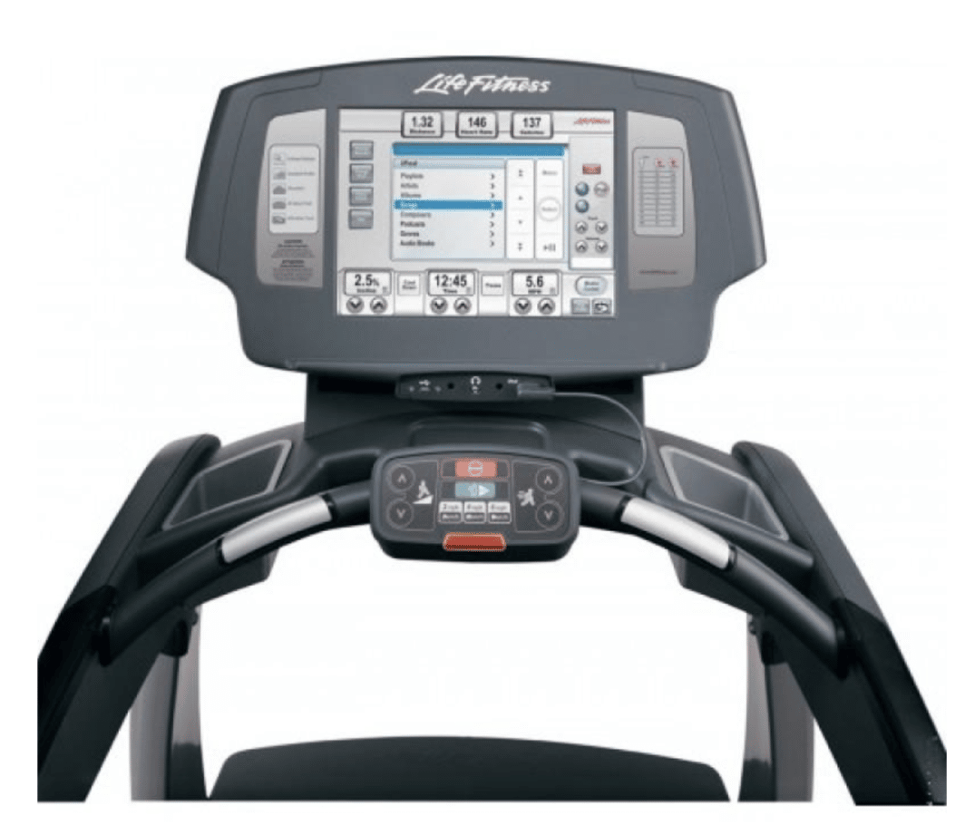 life fitness 95t engage treadmill display panel