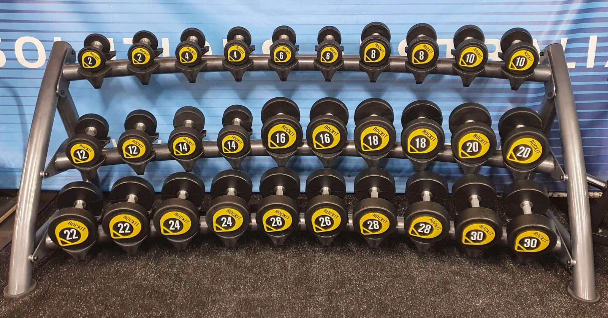 Rockit Urethane Dumbbell Gym Solutions