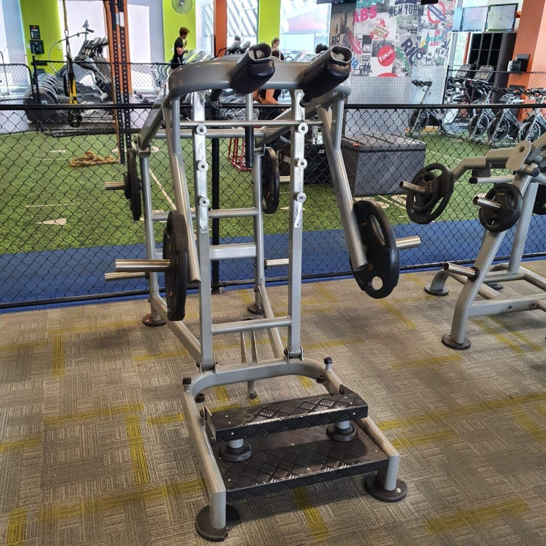 Synergy Standing Calf Raise used commercial gym equipment