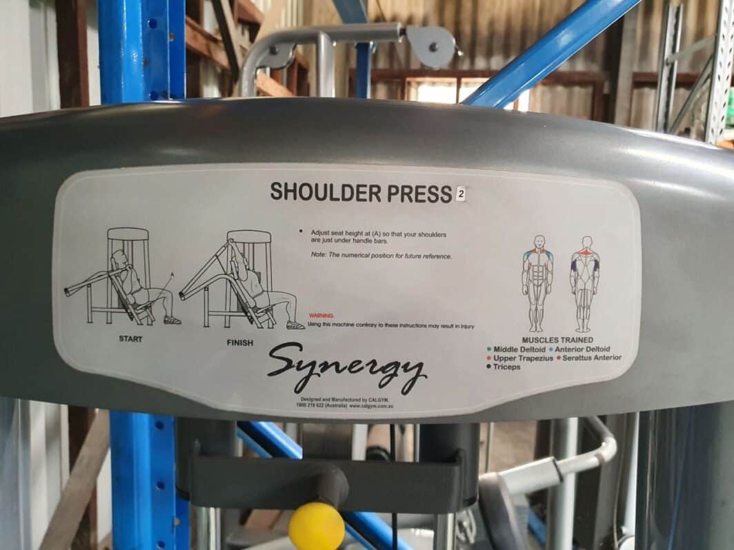 Synergy Shoulder Press infographic