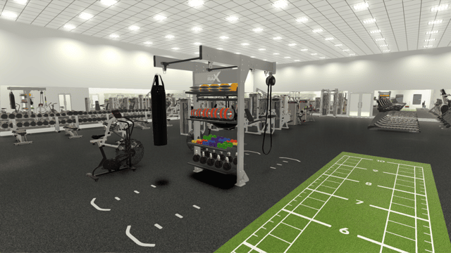 3d gym design with gymrax bidirectional system